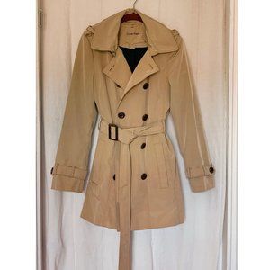 Calvin Klein Short Trench w Wool Lining